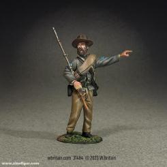 Confederate Infantry Corporal Urging Men Forward 