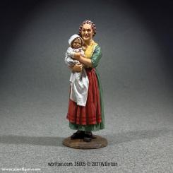 "Rachael Young" - Woman with Baby - 1795-1820 