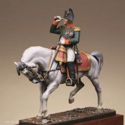 Napoleon I. in Uniform der Garde Chasseure zu Pferd 
