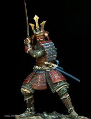 1/10 Scale Japan Daimyo Warrior Bust Model Ancient General Figure Kit Garage Kit 