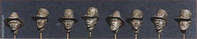 8 assorted Hardee hat heads 
