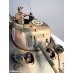 Équipage de chars US Sherman 