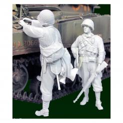 Soldats américains - 30th Infantry Division - Normandie 1944 