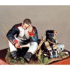Infanterist liest Brief 