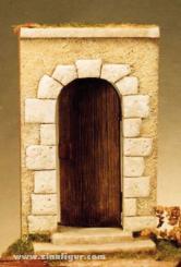 Vieux mur avec porte 