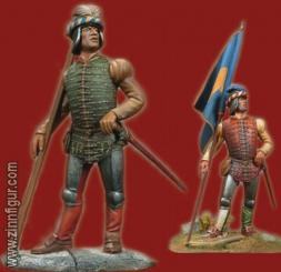 Officier avec étendard 
