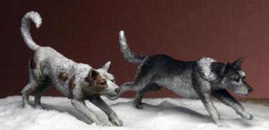 2 Native American Dogs 
