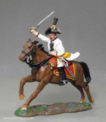Offizier der Kürassiere angreifend, Österreich um 1796 
