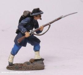 Union soldier charging 