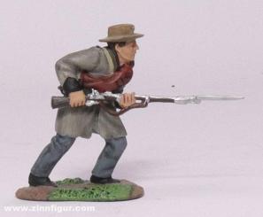 Confederate Infantryman charging 