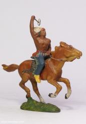 Indianer zu Pferd mit Axt 