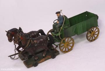 Lineol : Grand chariot de sable ou de charbon, 20e siècle 