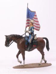 US Standartenträger mit National Flag 