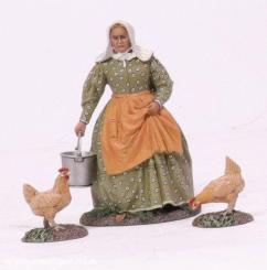 Miss Dayfield - Farmerin mit Hühnern 