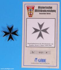 Deutschritterkreuz, 1. Klasse 
