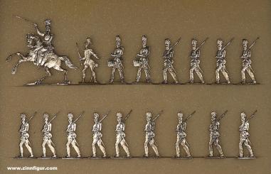 Gardeinfanterie im Marsch 