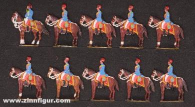Hussards à casquette de fourrure dans l'arrêt Figures anciennes 