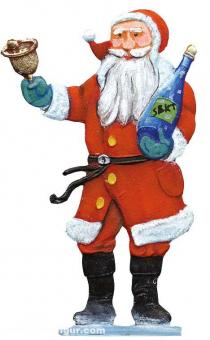 Weihnachtsmann mit Glocke 