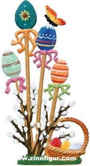 Easter Eggs on wooden sticks 