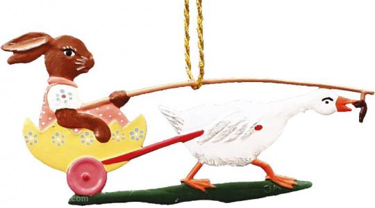 Ornament: Goose pulling Rabbit 