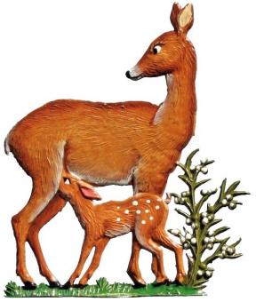 Remother (doe) with fawn 