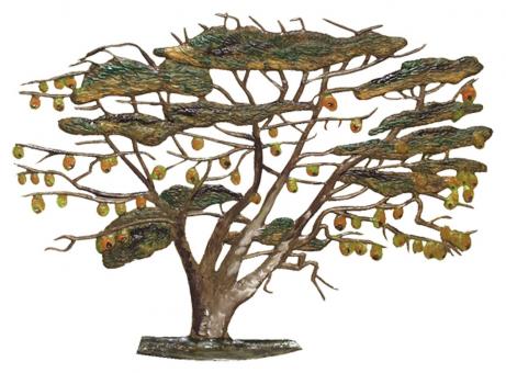 Umbrella thorn acacia with Weavers nests 