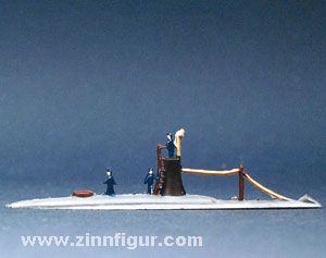 Submarine with sailors 