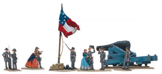 Auf den Wällen vor Fort Sumter 1861 