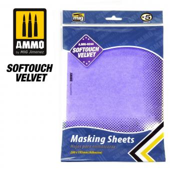 Softouch Velvet Masking Sheets 280 x 195 mm 