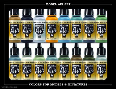 Airbrush-Farbset: Britische Luftwaffe: RAF und FAA, 16 Farben 