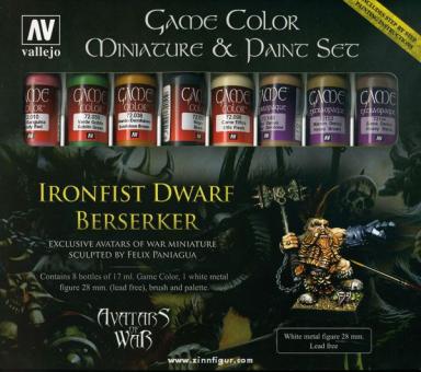 Game Color Paint Set with Dwarf 