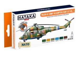 Hataka: (Orange) Polnische AF/ Armee Hubschrauber Farbset 1 
