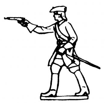 Offizier mit Pistole 