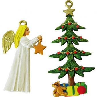Angel & Christmas Tree 