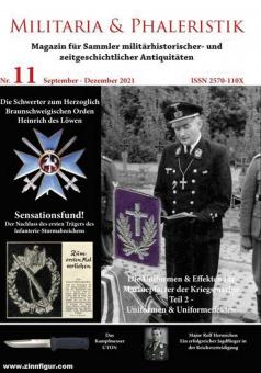 Militaria & Phaleristik. Magazin für Sammler militärhistorischer und zeitgeschichtlicher Antiquitäten. Nr. 11: September-Dezember 2021 