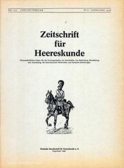 Deutsche Gesellschaft für Heereskunde e. V. (Hrsg.): Zeitschrift für Heereskunde 