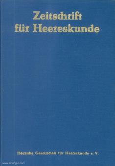 Deutsche Gesellschaft für Heereskunde e. V. (Hrsg.): Zeitschrift für Heereskunde 
