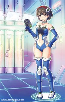 Rei Hazumi in Sci-Fi-Anzug - EGG Girls Collection No.23 