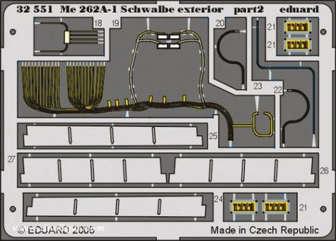 Me 262A-1 SCHWALBE BIG ED für Trumpeter-Bausatz Eduard Accessories 1:32 