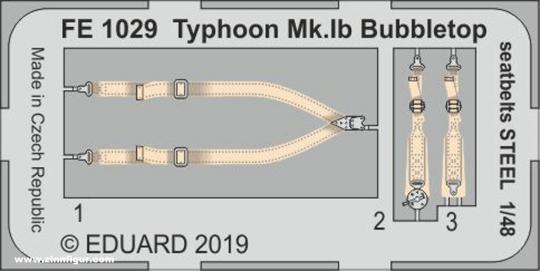 Typhoon Mk.Ib Bubbletop Seatbelts STEEL 