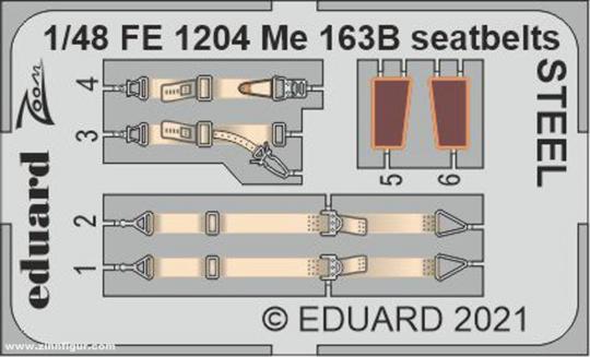 Me 163B Seatbelts STEEL 