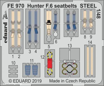 Hunter F.6 Seatbelts STEEL 