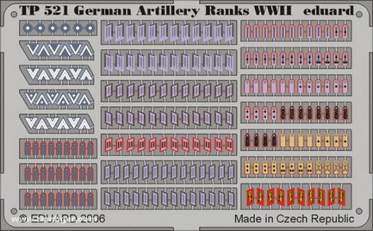 German Artillery Ranks WWII 