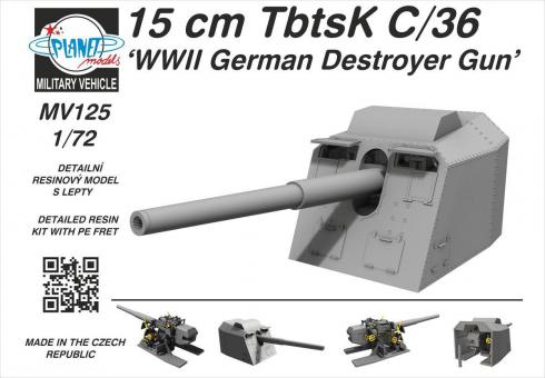 15 cm TBTSK C/36 Zerstörer-Geschütz 