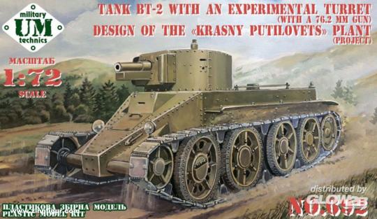 BT-2 Panzer mit experimentellem Turm 76,2 mm 