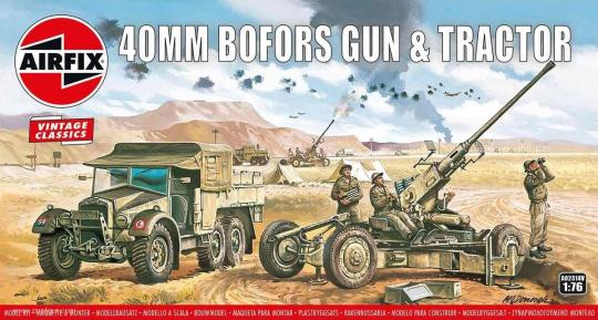 40 mm Bofors Geschütz & Zugmaschine - Vintage Classics 
