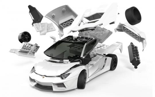 Lamborghini Aventador White - Quick Build 