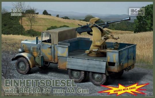 Einheitsdiesel with Breda 37mm AA Gun 