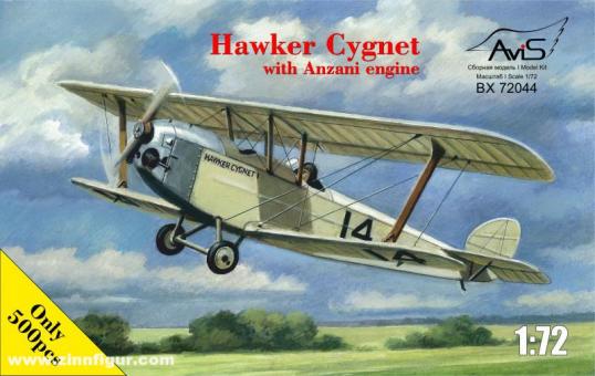Hawker Cygnet mit Anzani Motor 
