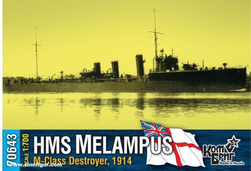 HMS Melampus M-Class Zerstörer - 1914 